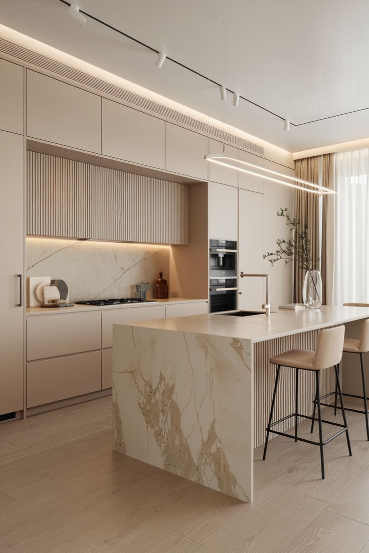 Elegant modular kitchen interior design project in Ghaziabad